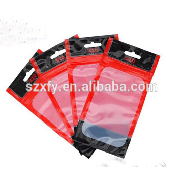 Printed Clear Window Plastic Bag for Cell Phone/ Bag for Cell Phone Case Packing